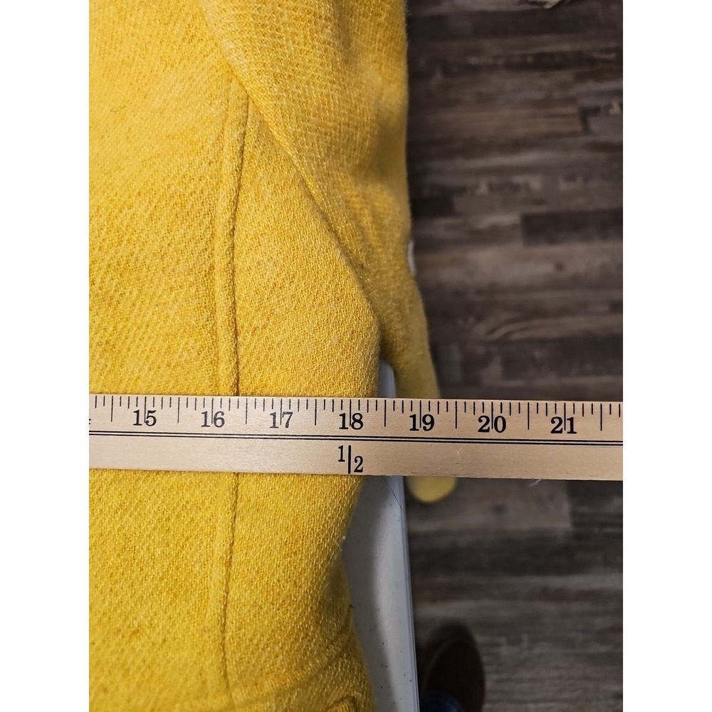 Talbots Jacket Womens Yellow Wool Blend Blazer‎ Button Down 6P - Picture 6 of 7